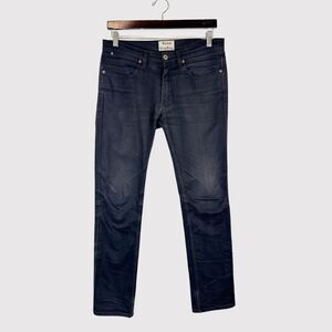 Acne Studios Mens Jeans Black Denim Max Cash Skinny Slim Stretch Dark Wash 30x28